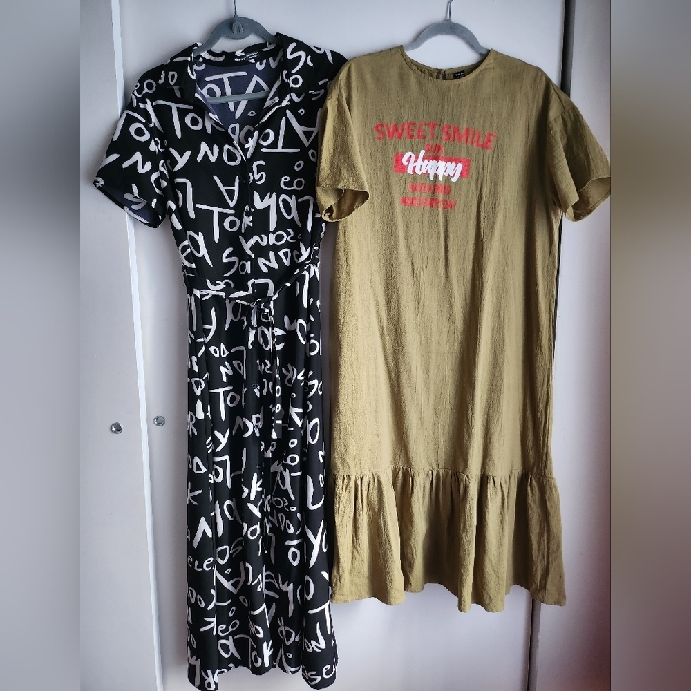 🌟BUNDLE🌟2X Dresses size L and M but they can fit bigger sizes too.